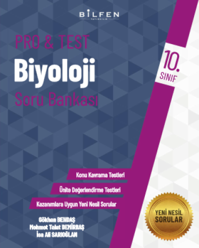 BİLFEN YAYINCILIK 10.SINIF PRO&TEST BİYOLOJİ SORU BANKASI - 0