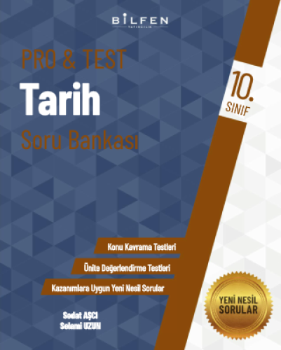 BİLFEN YAYINCILIK 10.SINIF PRO&TEST TARİH SORU BANKASI - 0