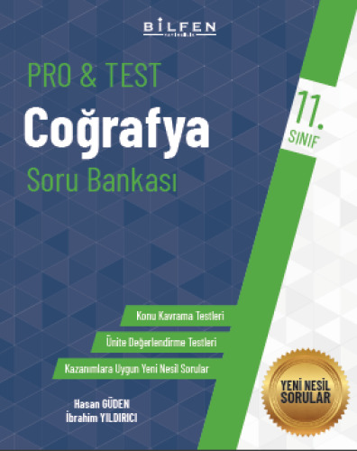 BİLFEN YAYINCILIK 11.SINIF PRO&TEST COĞRAFYA SORU BANKASI - 0