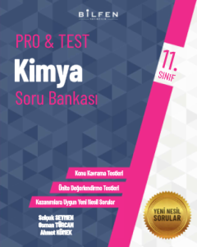 BİLFEN YAYINCILIK 11.SINIF PRO&TEST KİMYA SORU BANKASI - 0