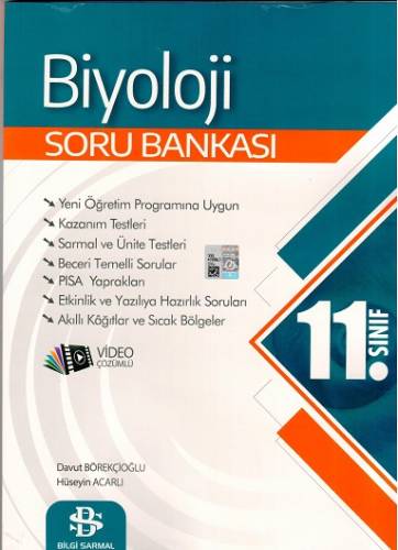 BİLGİ SARMAL YAYINLARI 11.SINIF BİYOLOJİ SORU BANKASI - 0