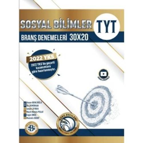 Bilgi Sarmal Yayınları TYT Sosyal Bilimler 30 x 20 Branş Deneme - 1