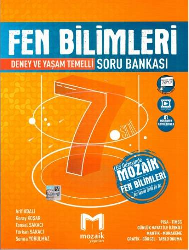 MOZAİK YAYINLARI 7.SINIF FEN BİLİMLERİ SORU BANKASI - 0